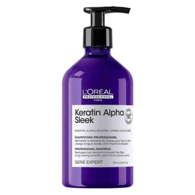 L'OREAL PROFESSIONNEL PARIS - Shampooing keratin alpha sleek 500 ml