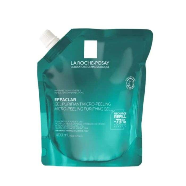 LA ROCHE POSAY - Effaclar gel purifiant micro peeling recgarge 400 ml