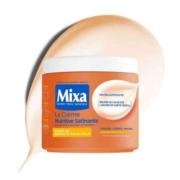 MIXA - La creme nutritive satinante peaux tres seches et ternes 400ml