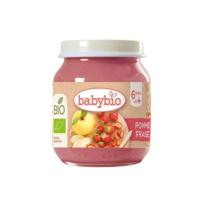 BABYBIO - Pot pomme fraise 6 mois+ 130 g