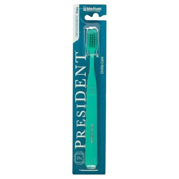 PRESIDENT - Brosse a dent medium ortho care 8 mils