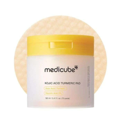 MEDICUBE - Kojic acid tumeric pad 70 pads 160 ml