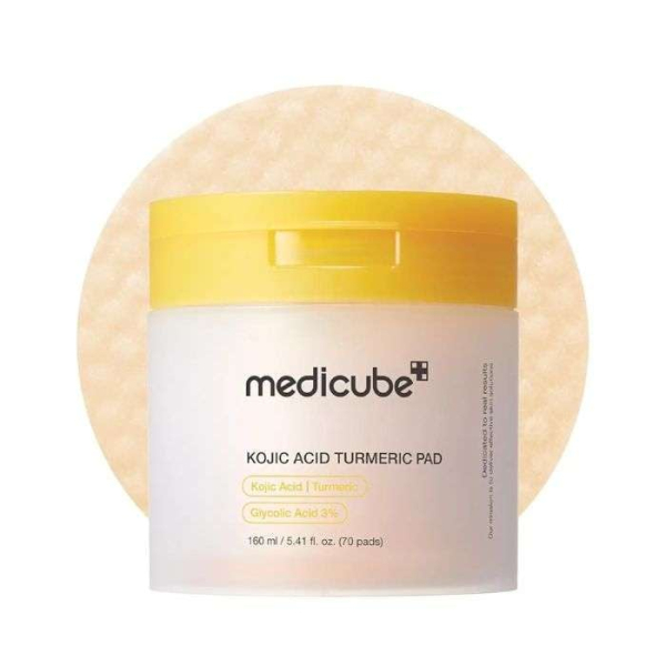 MEDICUBE - Kojic acid tumeric pad 70 pads 160 ml