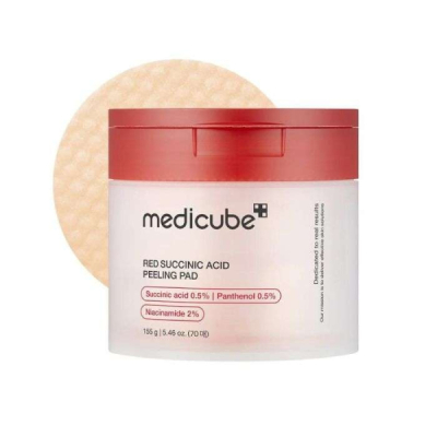 MEDICUBE - Red succinic acid peeling pad 155g-70 pads