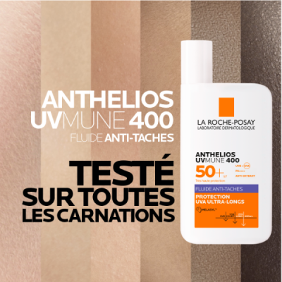 LA ROCHE POSAY - Anthelios uvmune 400 fluide anti taches spf50+ 50 ml
