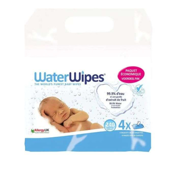 WATERWIPES - Pack lingettes bebe pack de 4 x 60