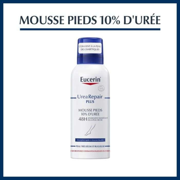 EUCERIN - Urea repair plus mousse pieds 10% d'uree 48h