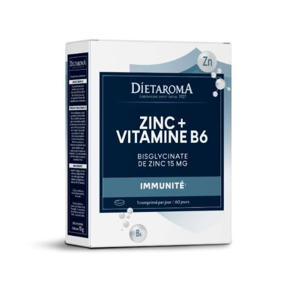 DIETAROMA - Zinc + vitamine b6 60 comprimes