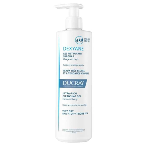 DUCRAY - Dexyane gel nettoyant surgras 400 ml